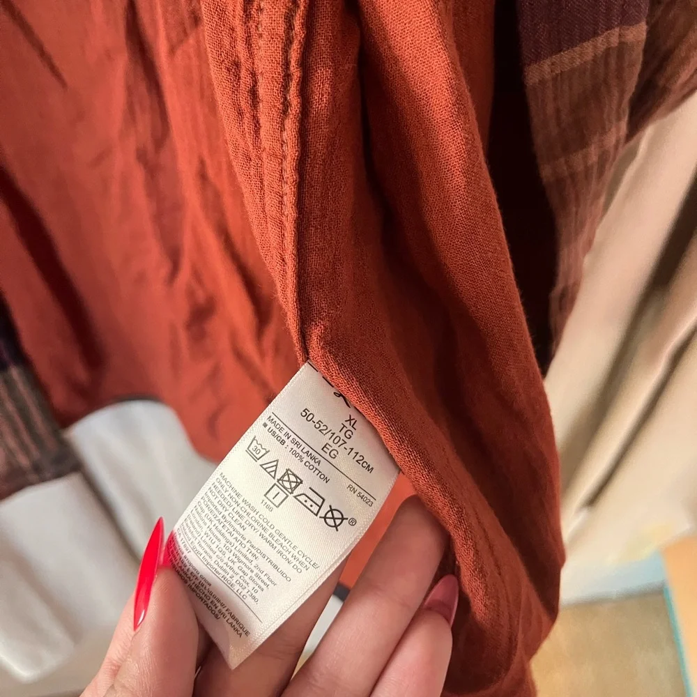 Banana Republic Plaid Button- Down Shirt- Size XL
